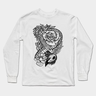 Floral snake Long Sleeve T-Shirt